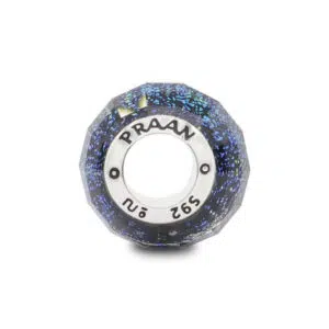 Yellow Borealis 6 yellow borealis murano bead praan 12mu0082