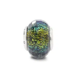 Yellow Borealis 7 yellow borealis murano bead praan 12mu0083