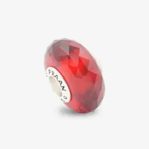 Burgundy 9 pompeian red crystal bead praan 2NB0234