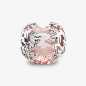 Kana-Peach pink-glass-heart-bead-praan_SN003+1
