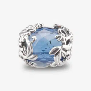 Kanya 11 Kanya Midnight blue glass heart bead praan SN0045