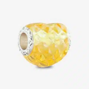 Grace Heart Charm 8 Crystalline-Retro-Grace-Yellow-Heart-charms-praan-3BC009+2