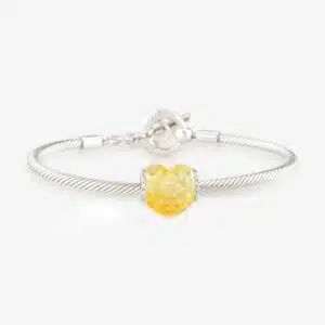 Grace Heart Charm 11 Crystalline-Retro-Grace-Yellow-Heart-charms-praan-3BC009+5