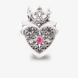 Pink Queen Heart Charm 8 pink queen heart praan charm 2A010 P2