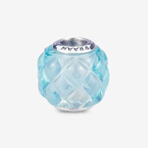 Ocean Blue Studded-Pin-Pyramid-Crystalline-praan-charm-3BC012-3