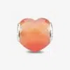Apricot Cat's Eye Faceted Glass Heart Charm 2 Apricot-Orange-Cats-Eye-Glass-charm-praan-SCEG001-1
