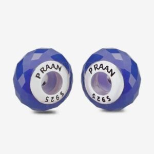Deep Cobalt Blue Crystal Stopper Charms - Image 2