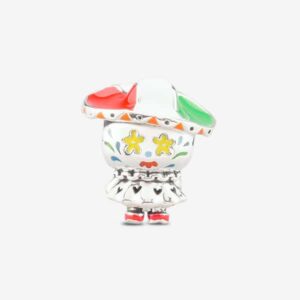 Sugar Calavera Silver praan Charm-1B031-1