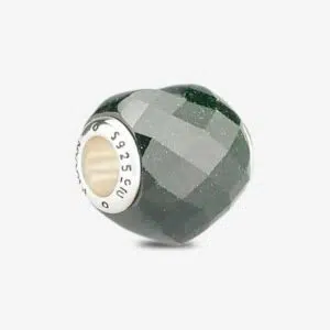 Faceted Emerald Green Goldstone Heart Charm 10 Faceted-Emerald-Green-Goldstone-Heart-Charm-praan-12st054-3