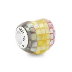 Mosaic Belgian Flag Mother Of Pearl Heart Charm-B 8 Mosaic Belgian Flag Mother Of Pearl Heart Charm-praan-11mops024-2