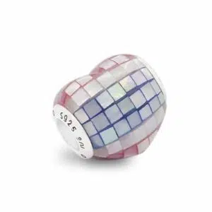 Mosaic Thailand Flag Mother of Pearl Heart Charm-A 9 Mosaic Thailand Flag Mother of Pearl Heart Charm praan 11mops026 4