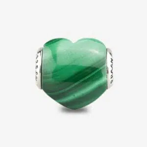 Malachite Heart Charm-02 7 Malachite-Heart-praan-charm-12st066-02-2