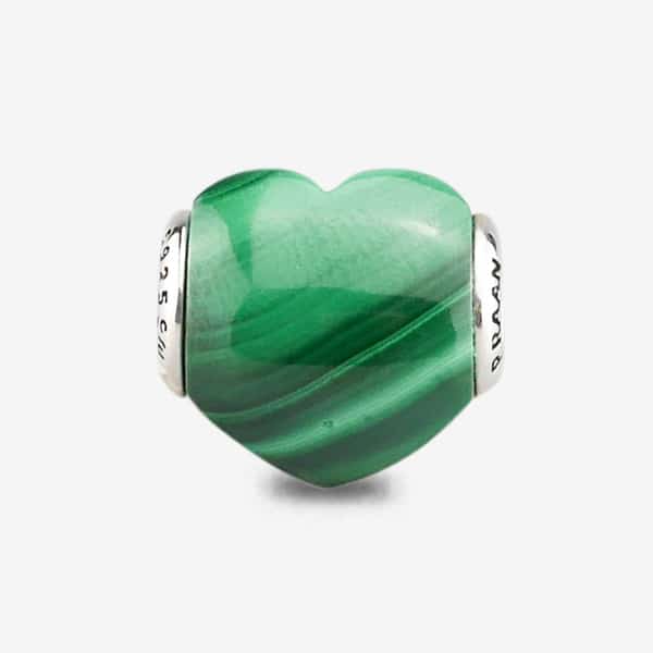 Malachite Heart Charm-02 4 Malachite-Heart-praan-charm-12st066-02-2