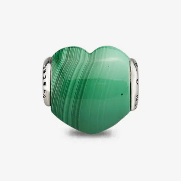 Malachite Heart Charm-05 3 Malachite-Heart-praan-charm-12st066-05-1