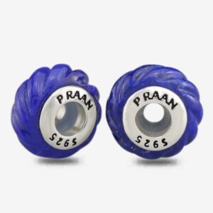 Lapis Lazuli Twisted Rope Stopper Charms - Image 2