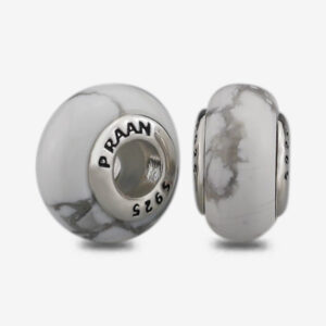 Round Howlite Stopper Charms - Image 3