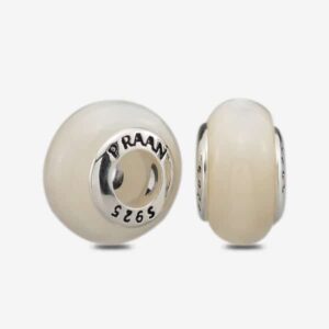 Round Solid Mother-of-Pearl Stopper Charms - Image 3